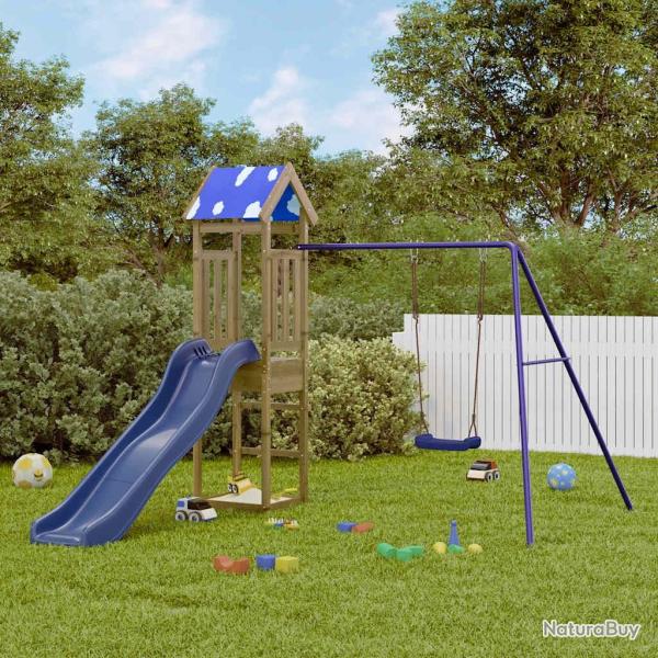 Aire de jeux d'ext�rieur bois de pin impr�gn�