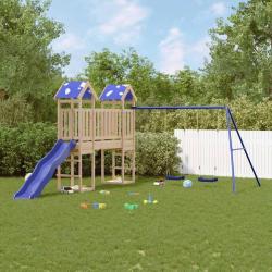 Aire de jeux d'ext&eacute;rieur bois de pin massif
