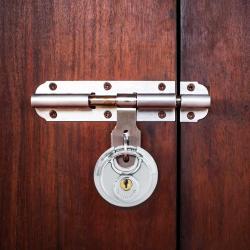 Serrures Discus avec Cl&eacute;s 12 pcs Argent&eacute; 6 x 2.3 x 6 cm