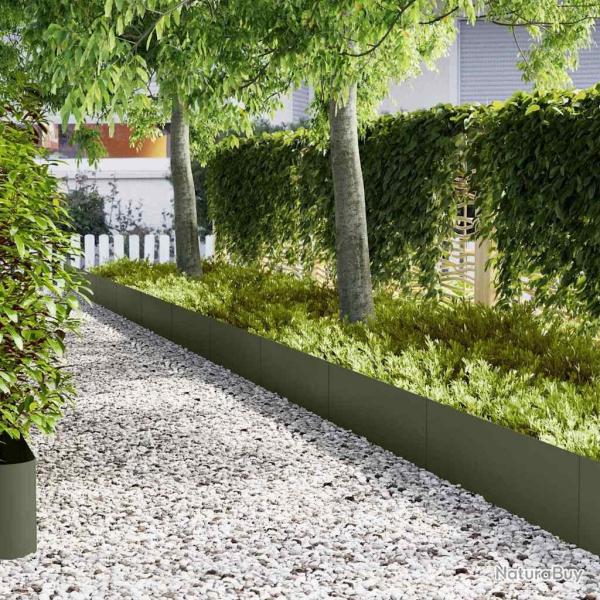 Bordure de Pelouse 30 pcs Vert olive 100 x 0,05 x 30 cm