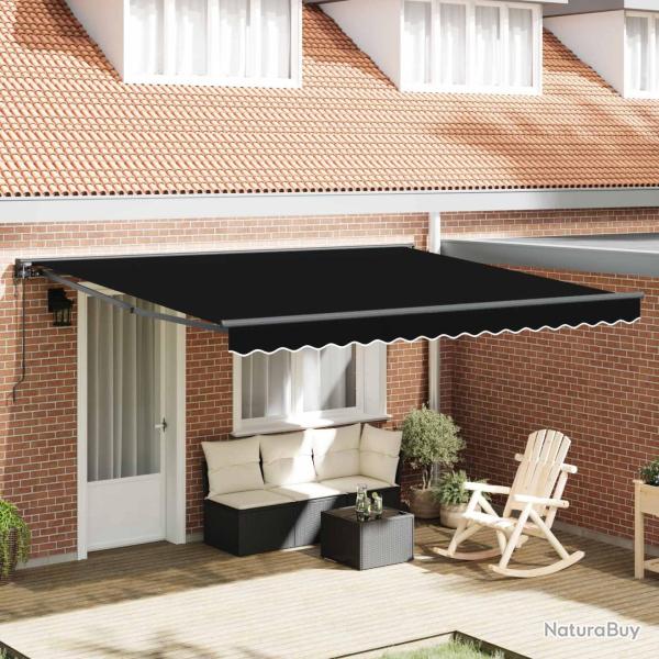 Cadre d'auvent Noir 400 � 300 cm Polyester avec rev�tement PU