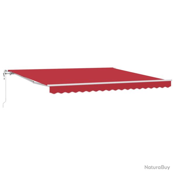 Auvent r�tractable �lectrique Rouge 400 � 300 cm
