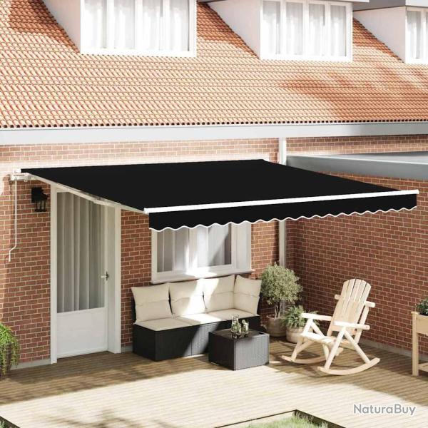Auvent r�tractable �lectrique Noir 400 � 350 cm
