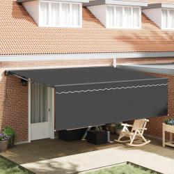 Auvent R&eacute;tractable Anthracite 450 &times; 300 cm