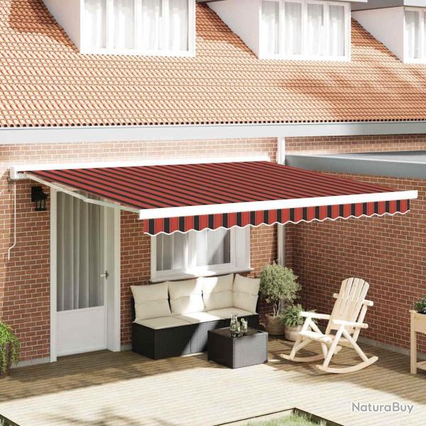 Auvent R�tractable Jaune et Orange 400 � 350 cm
