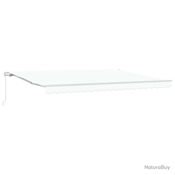 Auvent Blanc 450 x 300 x 165 cm Polyester et m�tal