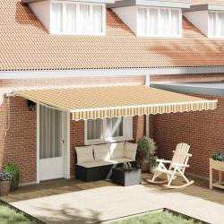 Auvent r&eacute;tractable &eacute;lectrique Multicolore 450 &times; 300 cm