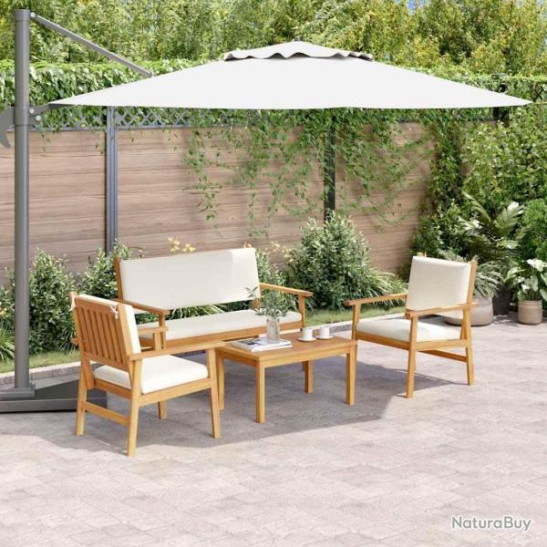 Ensemble de canap� de jardin 4 pcs Marron 120 x 65,5 x 79 cm