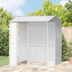 Cage pour oiseaux Gris 215 x 210 x 247 cm Acier galvanis&eacute;