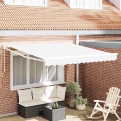 Auvent Blanc 300 x 250 x 165 cm Polyester