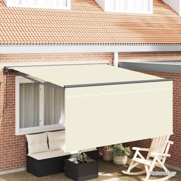 Auvent R�tractable Cr�me 350 x 250 cm Polyester et Aluminium