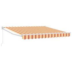 Auvent Jaune et Orange 350 x 250 x 165 cm Polyester