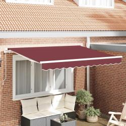 Auvent R&eacute;tractable Bordeaux 300 x 200 cm tissu