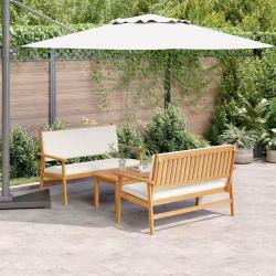 Ensemble de canap&eacute; de jardin 3 pcs Marron 120 x 65,5 x 79 cm