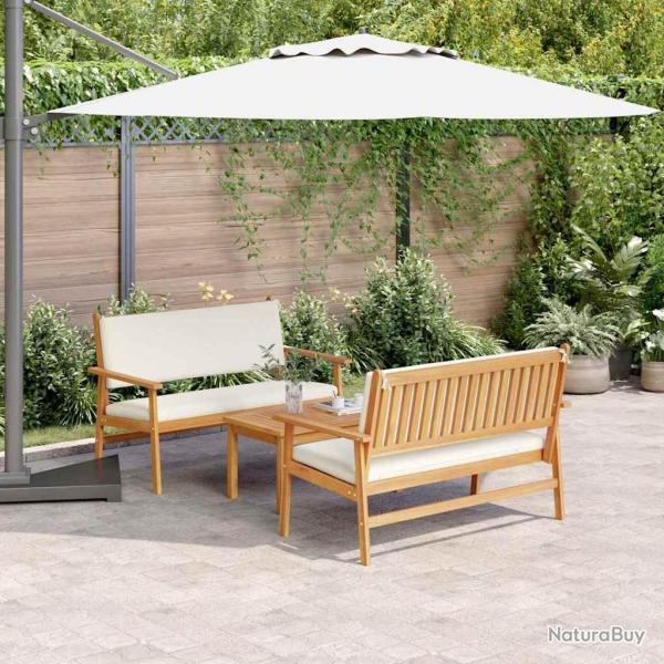 Ensemble de canap� de jardin 3 pcs Marron 120 x 65,5 x 79 cm