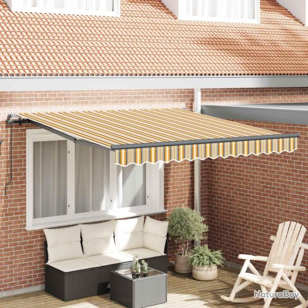 Auvent R�tractable Multicolore 350 x 250 cm Polyester et Acier