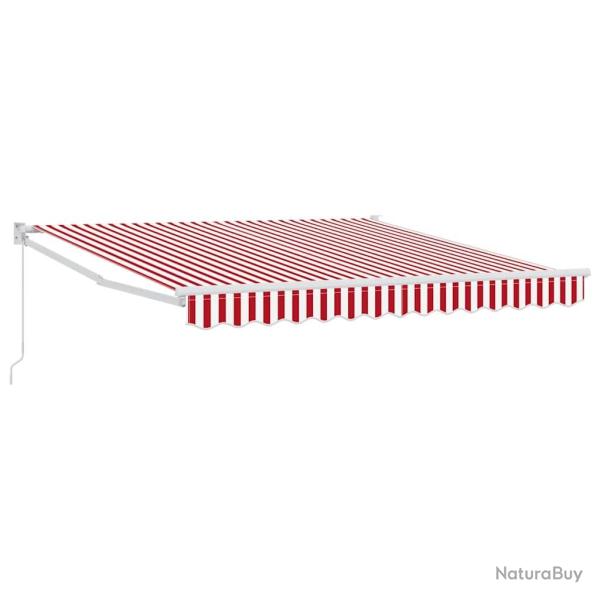 Auvent R�tractable Rouge et Blanc 350 x 250 cm