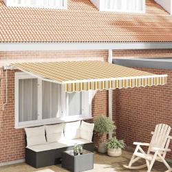 Auvent r&eacute;tractable &eacute;lectrique Multicolore 350 x 250 cm