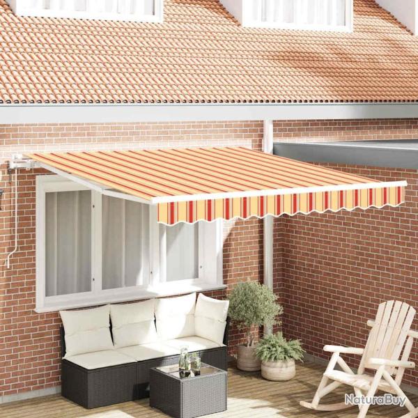 Auvent r�tractable �lectrique Jaune et Orange 350 x 250 cm