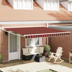 Auvent Rouge et Noir 350 x 250 x 165 cm Polyester