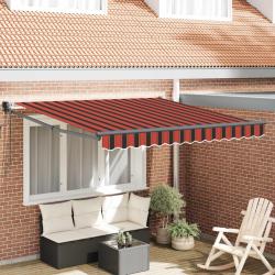 Auvent Rouge et Noir 350 x 250 x 165 cm Polyester