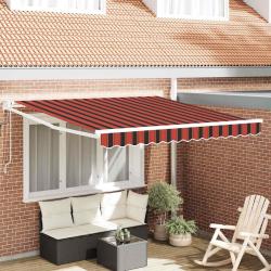 Auvent Orange et marron 350 x 250 x 165 cm Polyester