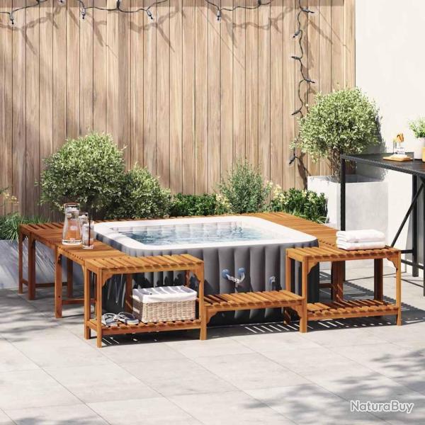 Entourage de bain � remous Marron 230 x 230 cm