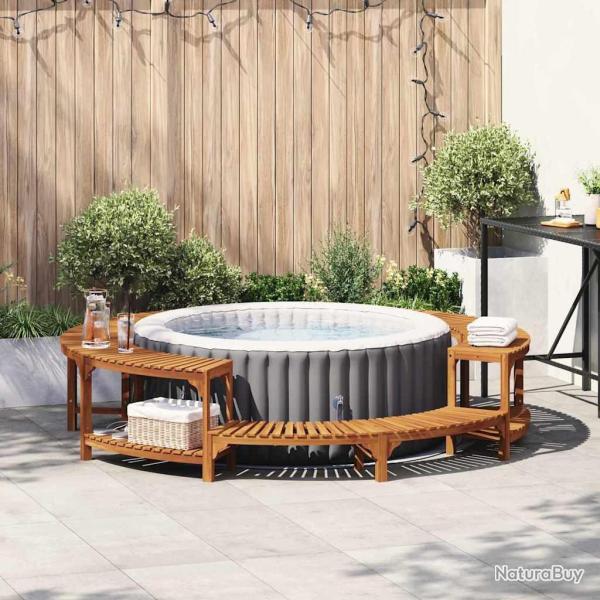 Entourage de bain � remous Marron �255 x 55,5 cm