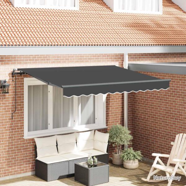 Auvent R�tractable Anthracite 250 x 200 cm tissu