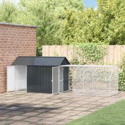 Cage pour oiseaux avec stockage Anthracite 416,5 x 103 x 142 cm