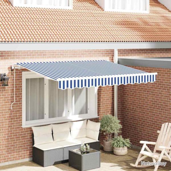 Auvent R�tractable Bleu 250 x 200 cm tissu