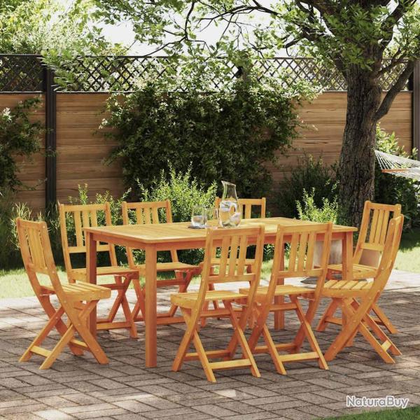 Chaise de jardin 8 pcs Huile Naturelle 40 x 42 x 85 cm