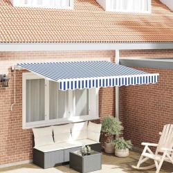 Auvent R&eacute;tractable Bleu 300 x 200 cm tissu