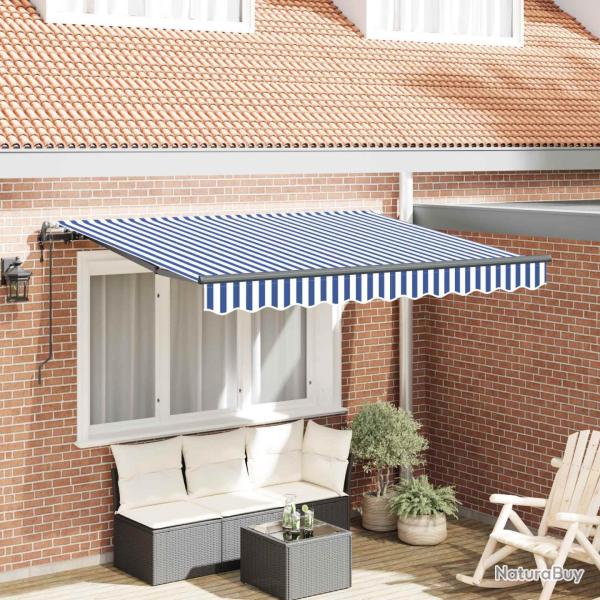 Auvent R�tractable Bleu 300 x 200 cm tissu