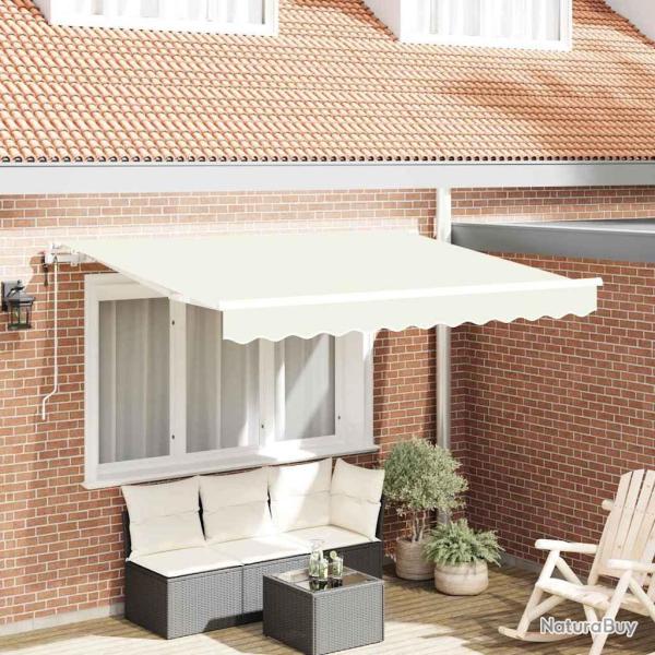Auvent R�tractable Cr�me 300 x 200 cm tissu