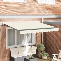 Auvent R&eacute;tractable Cr&egrave;me 300 x 200 cm tissu