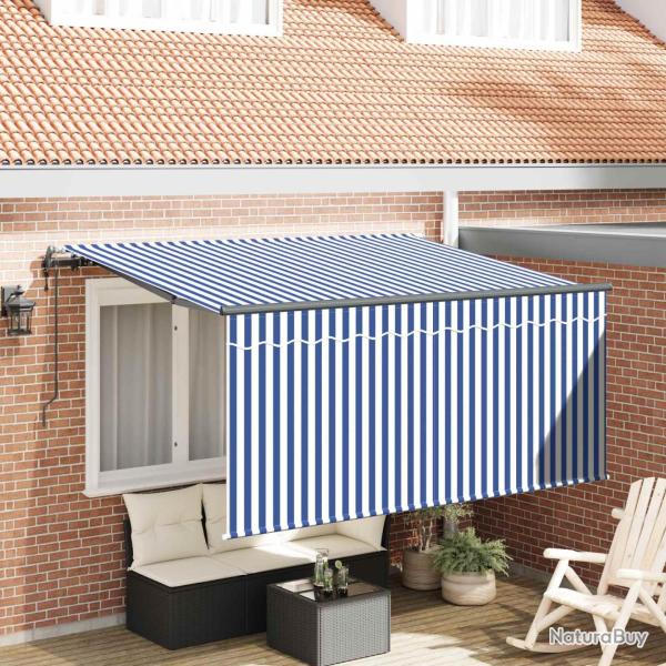 Auvent R�tractable Bleu et Blanc 300 x 200 cm