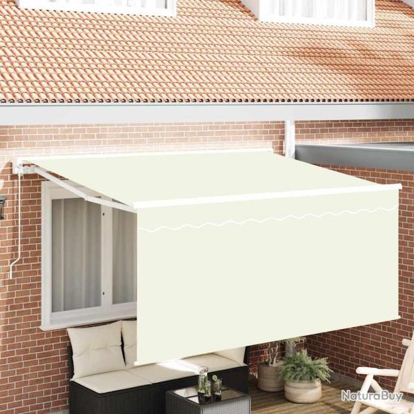Auvent R�tractable Cr�me 300 x 200 cm Polyester et Aluminium