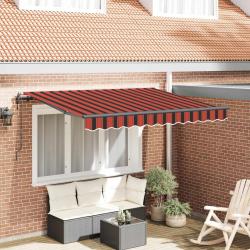Auvent R&eacute;tractable Orange 250 x 200 cm tissu