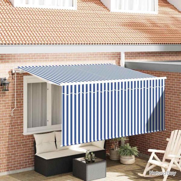 Auvent R�tractable Bleu et Blanc 300 x 200 cm