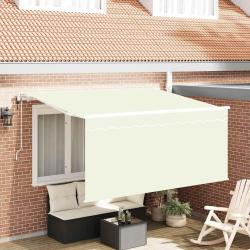 Auvent R&eacute;tractable Cr&egrave;me 300 x 200 cm Polyester et Aluminium