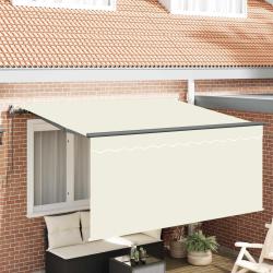 Auvent R&eacute;tractable Cr&egrave;me 300 x 200 cm Polyester et Aluminium