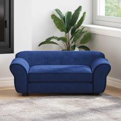 Canap&eacute; pour chien Bleu 72x45x30 cm Peluche