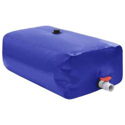 R&eacute;servoir d'eau avec robinet pliable 100 L PVC