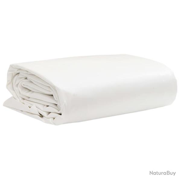 B�che blanc 5x6 m 650 g/m�