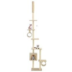 Arbre &agrave; chat avec griffoirs en sisal 260 cm Beige