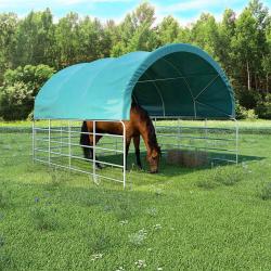 Tente pour b&eacute;tail PVC 3,7x3,7 m Vert
