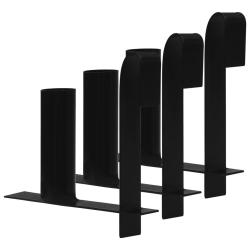 Distributeurs de bandes de cl&ocirc;ture d'intimit&eacute; 3 pcs Acier