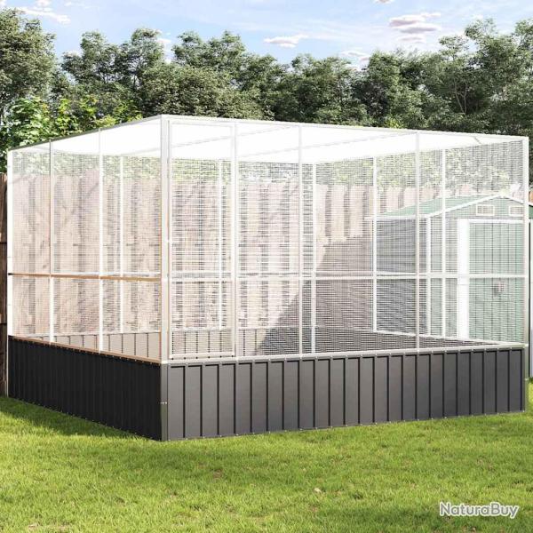 Voli�re argent� 311x307x212 cm acier