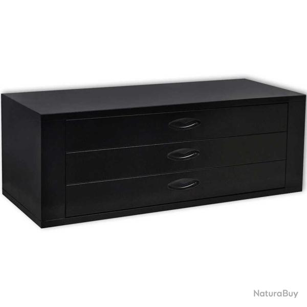 Coffre � outils m�tallique 3 tiroirs Noir